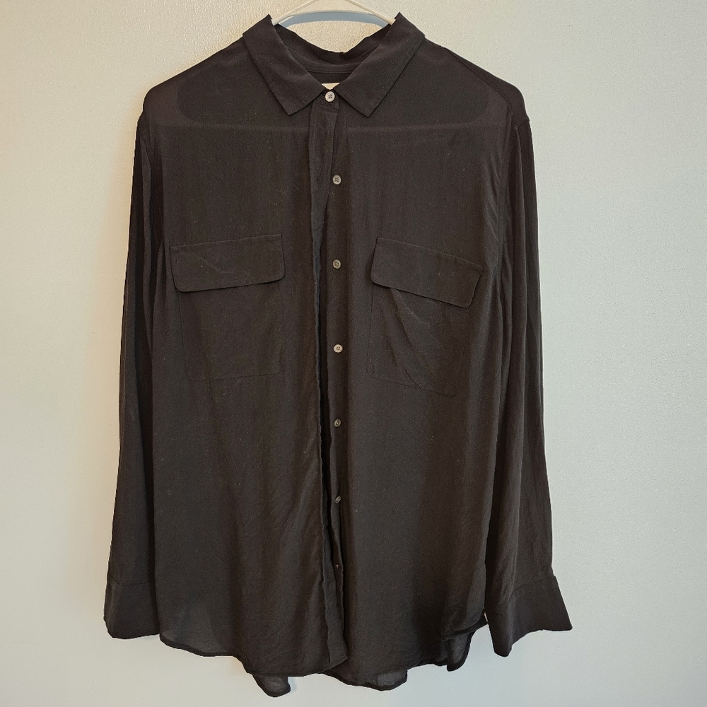 Everlane Black Button-Down Shirt